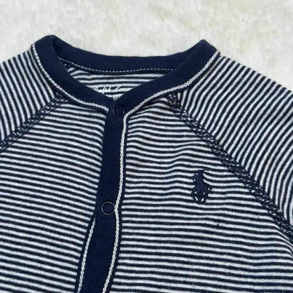 Ralph Lauren Stripe Baby Romper sz 3 m